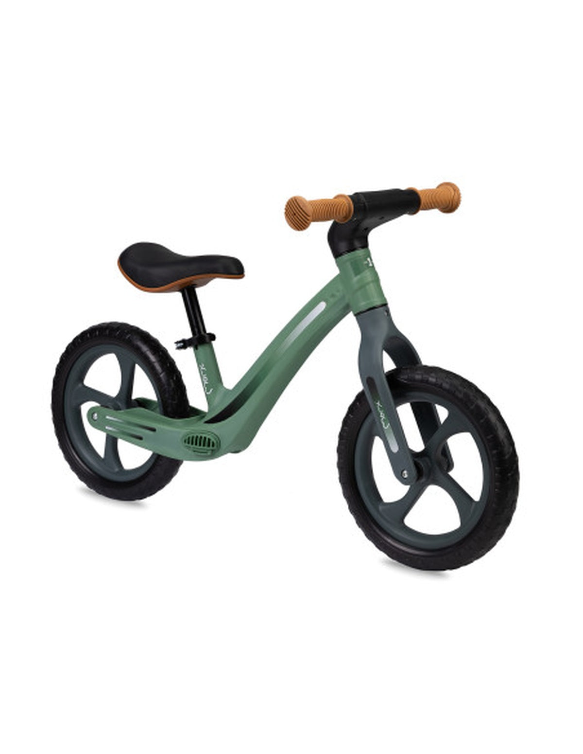 MoMi MIZO Laufrad in Khaki - Leichtes und Bequemes Kinderfahrrad für Kleine Abenteurer