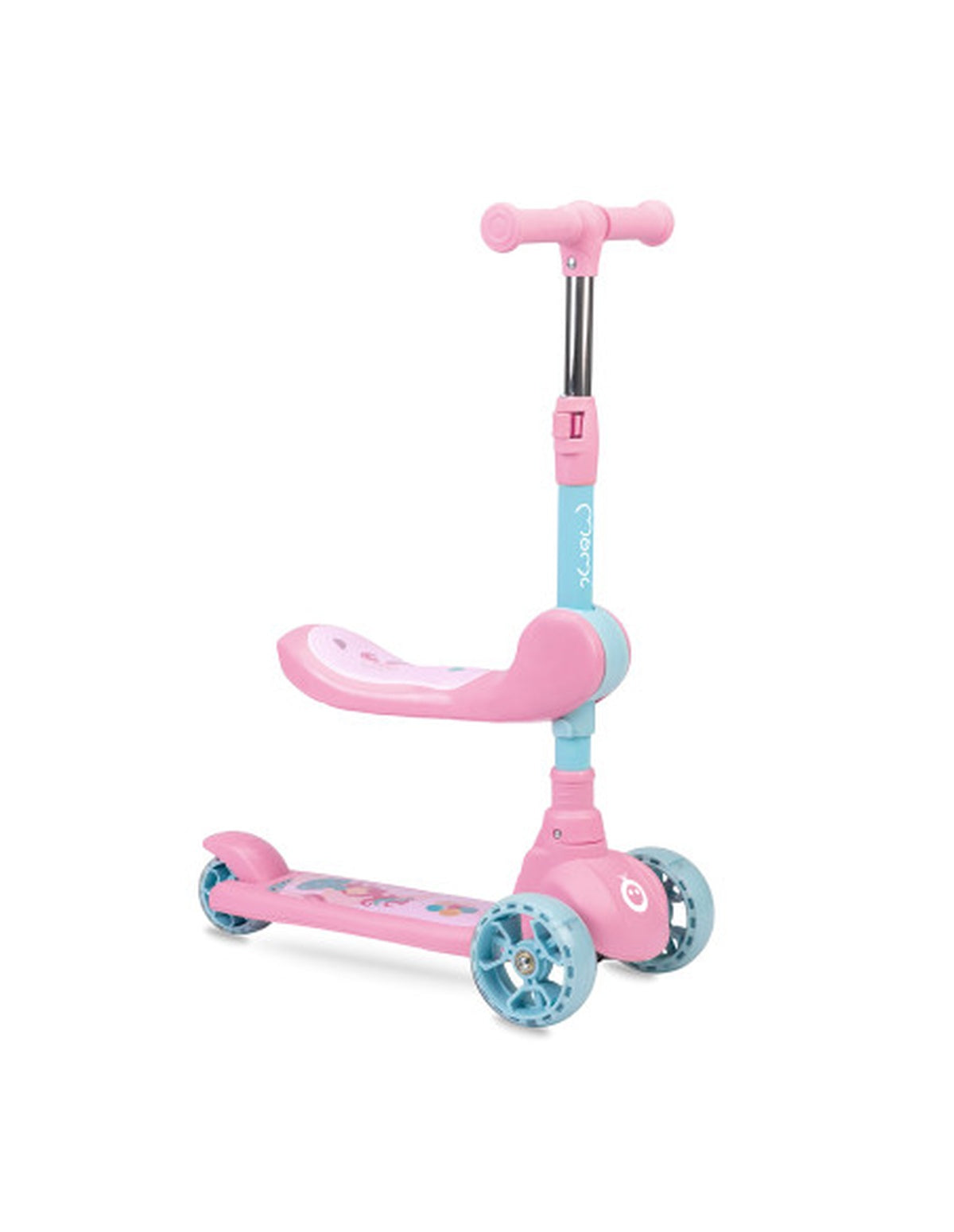 MoMi KIURU 2-in-1 Balance-Roller – Leichter Kinder-Scooter mit LED-Rädern, selbstbalancierend