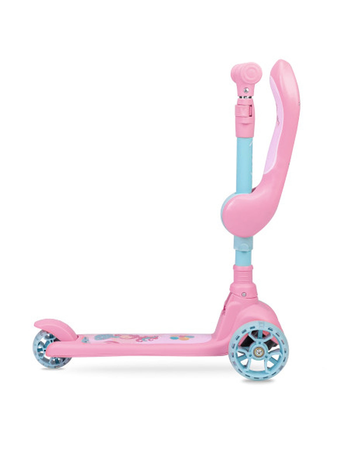 MoMi KIURU 2-in-1 Balance-Roller – Leichter Kinder-Scooter mit LED-Rädern, selbstbalancierend