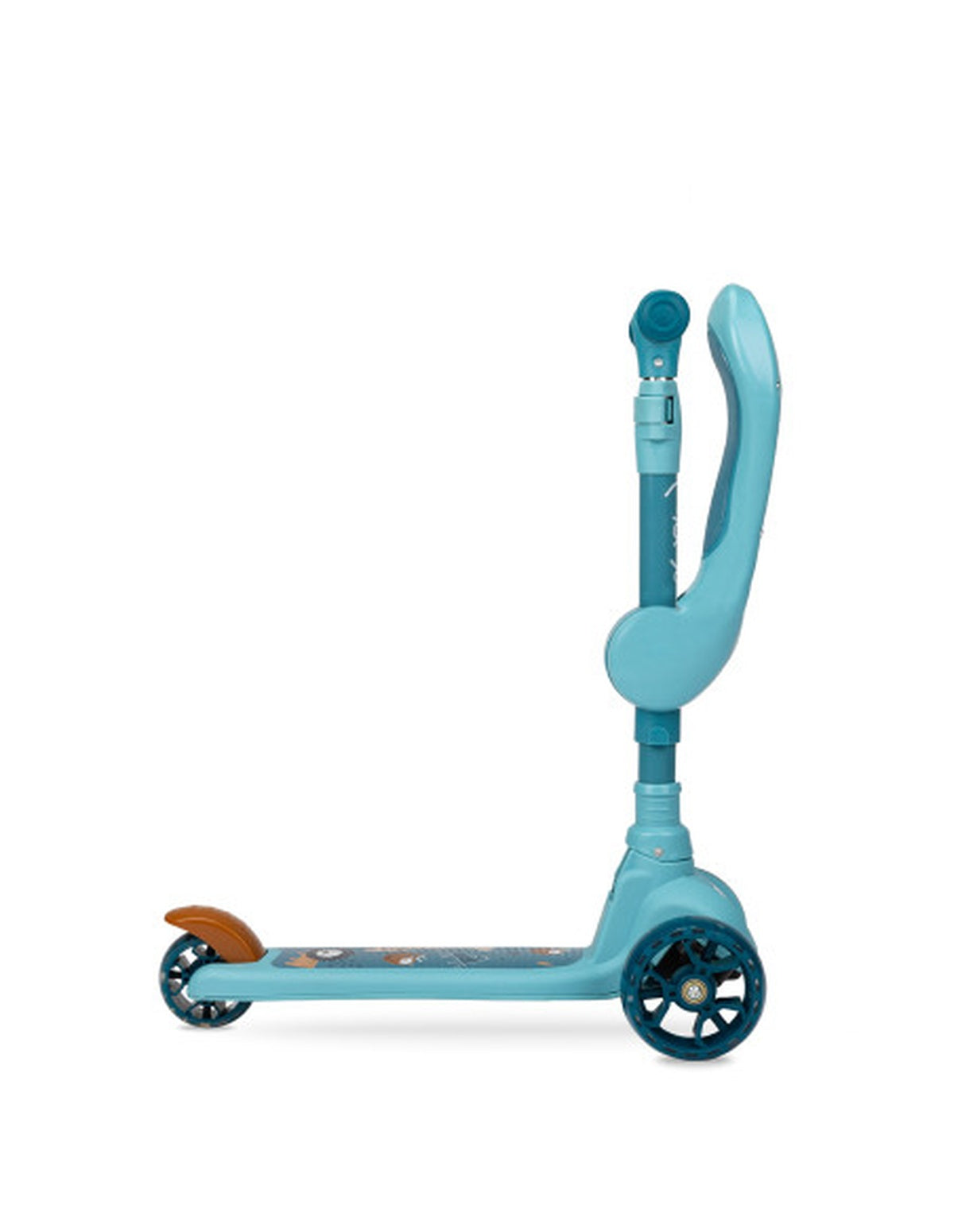 MoMi KIURU 2-in-1 Balance-Roller für Kinder – Mit leuchtenden Elementen, Scooter & Laufrad in einem