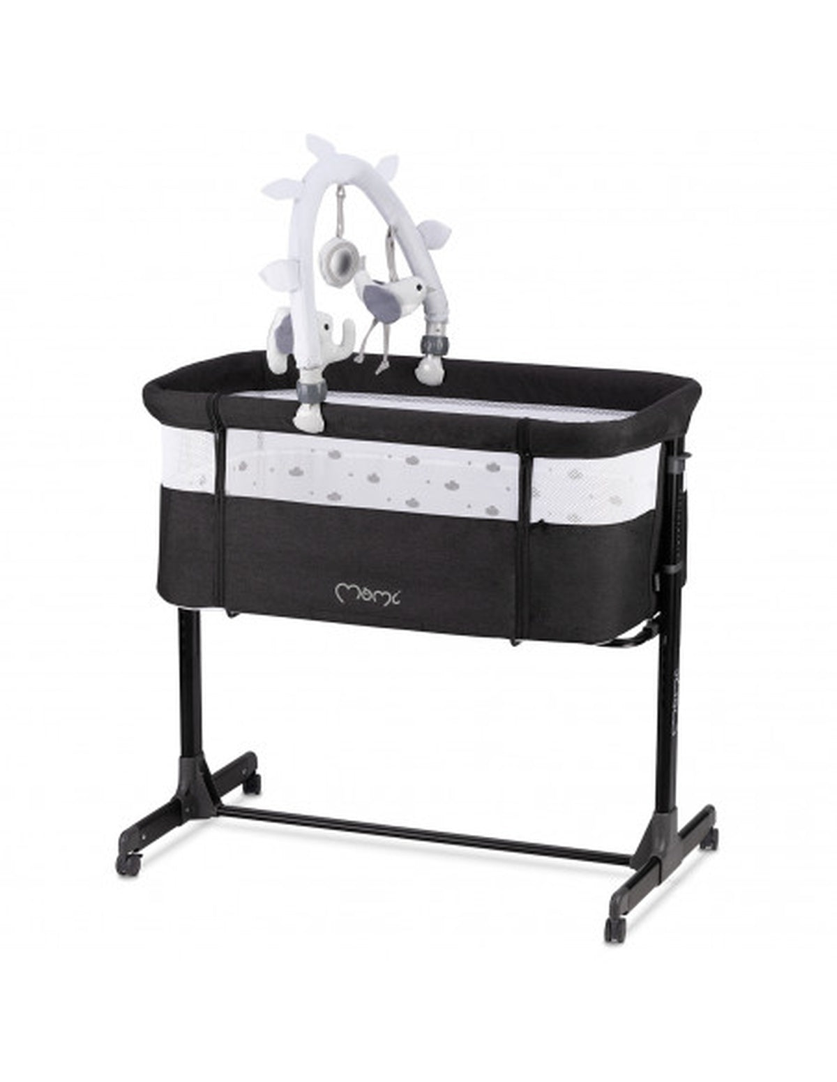 MoMi REVO 2in1 Kinderbett in verschiedenen Farben – Flexibles Beistellbett mit 6 Höhenstufen