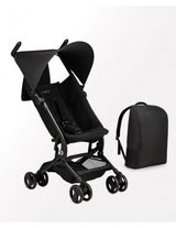 MoMi GRACE Buggy Schwarz - superleicht - kompakte Größe inkl. Rucksack