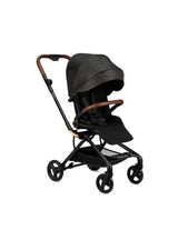 MoMi ADELLE Kinderwagen schwarz-gold, leicht, wendig