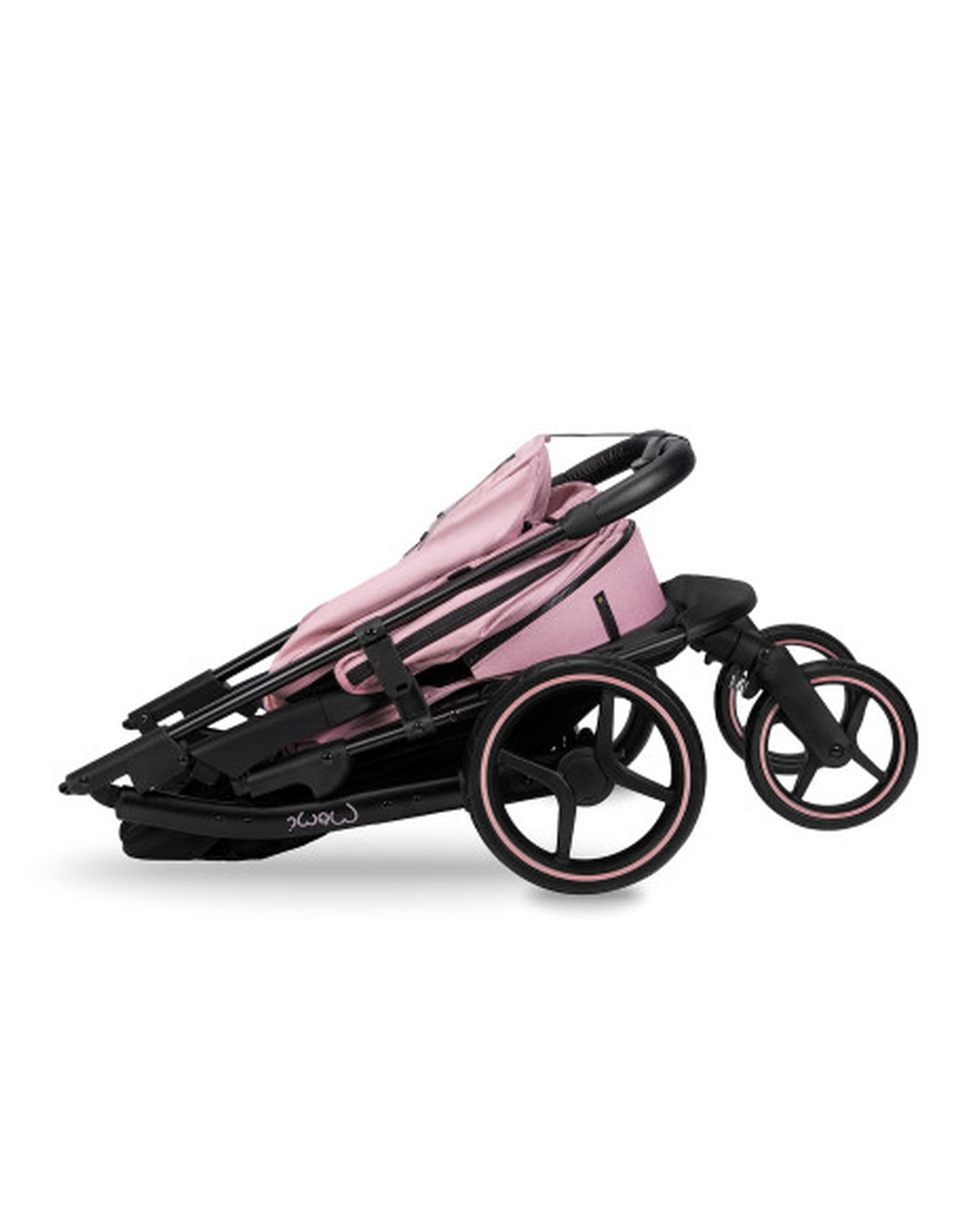 MoMi MIYA Kinderwagen in Pink - leicht, komfortabel, mit Fußsack