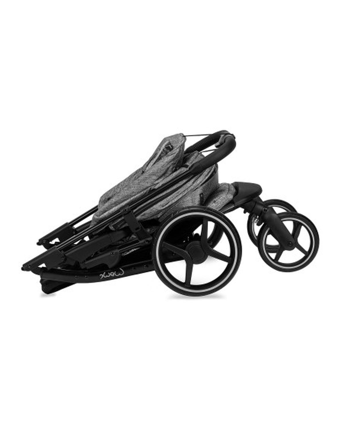 MoMi MIYA Kinderwagen in gewählter Farbe - mit verstellbarer Fußstütze