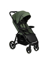 MoMi MIYA Kinderwagen in Grün - leicht, komfortabel, mit Fußsack