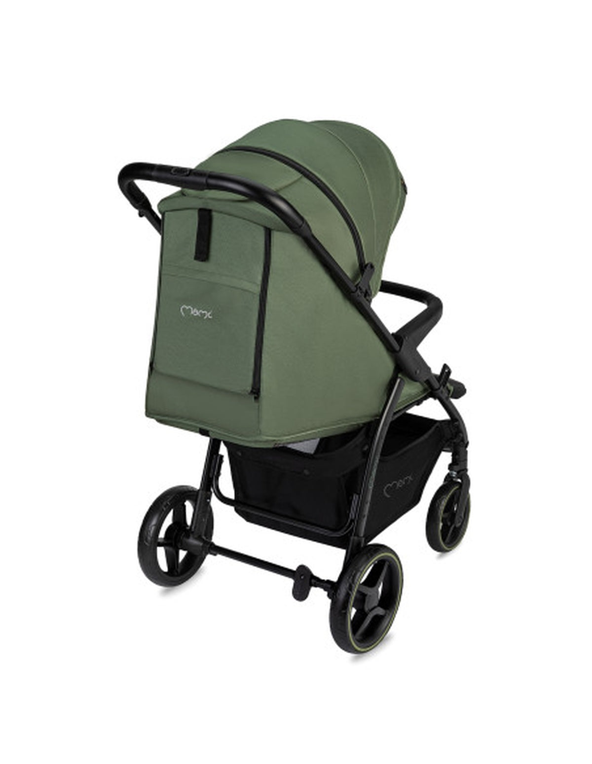 MoMi MIYA Kinderwagen in Grün - leicht, komfortabel, mit Fußsack