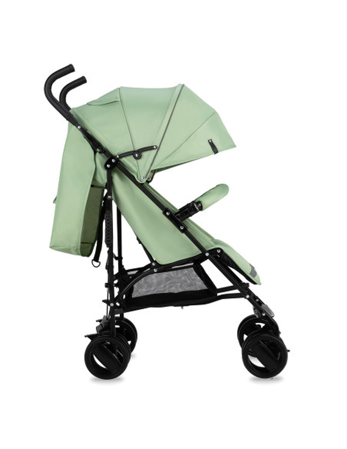 MoMi AKIRA Kinderwagen in Grün - leicht, wendig, mit Faltmechanismus
