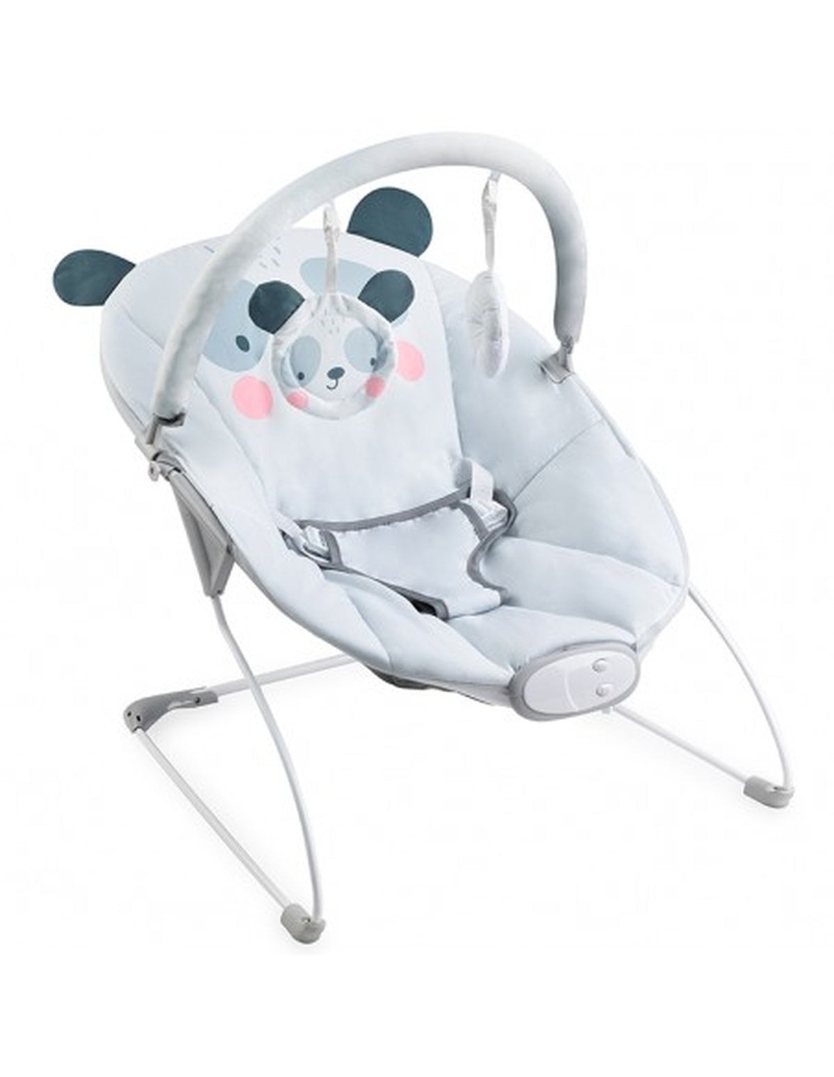 MoMi GLOSSY - Leichte Babyliege für Kinder bis 9 kg mit Spielbügel und Sensorikmodul