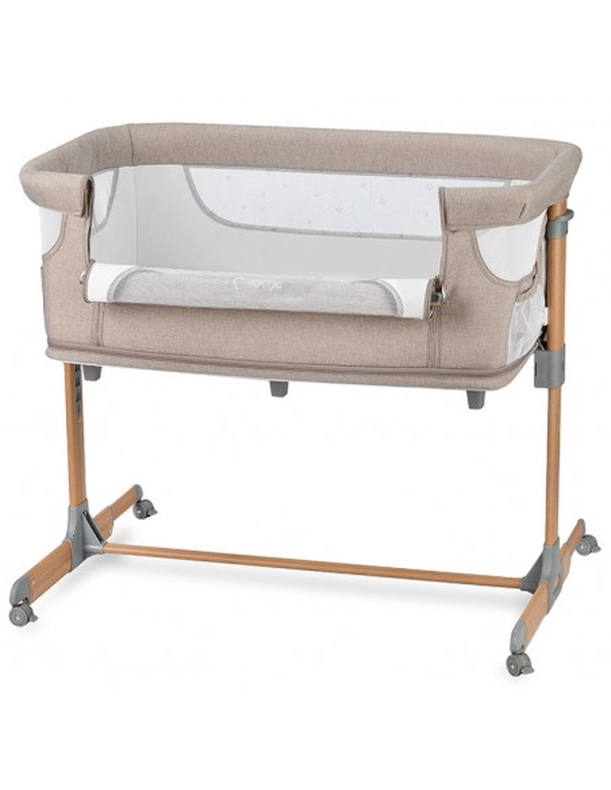 MoMi SMART BED Kinderbett mit 2 Schlafpositionen und Laufgitterfunktion für Kleinkinder