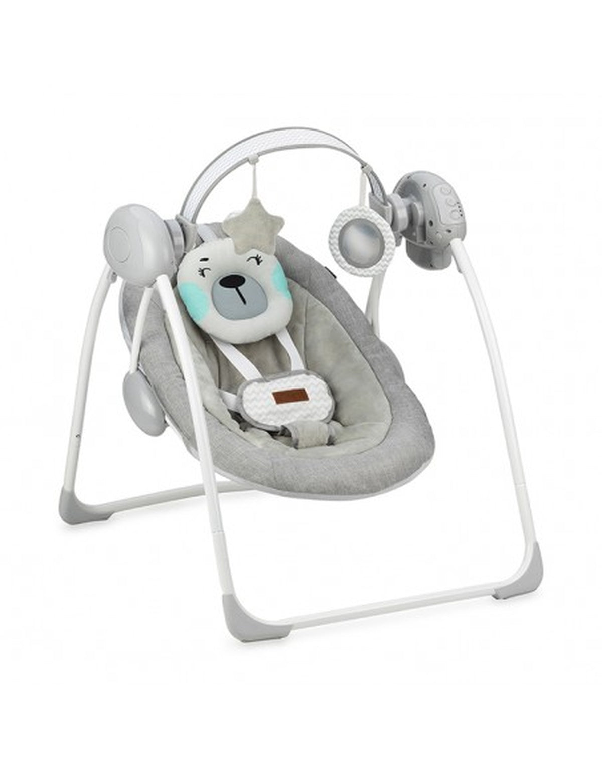 MoMi LISS Babywippe in verschiedenen Farben mit automatischer Swing-Funktion und Spielzeugen
