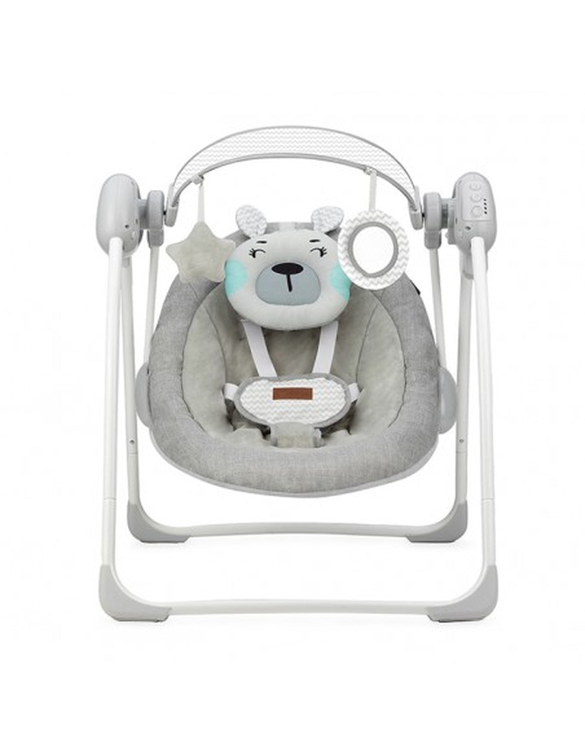 MoMi LISS Babywippe in verschiedenen Farben mit automatischer Swing-Funktion und Spielzeugen