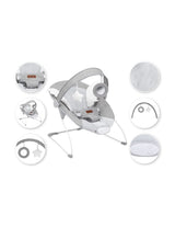 MoMi TULI Babyliege in verschiedenen Farben für Kinder bis 9 kg mit Spielbogen und Melodien