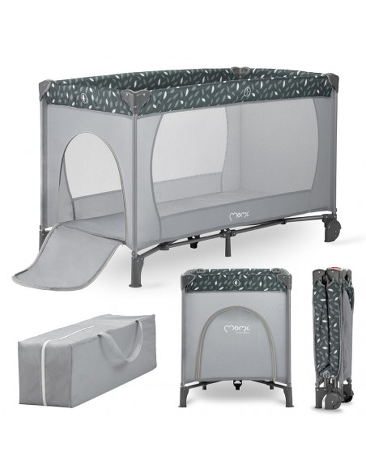 MoMi BELOVE Reisebett in verschiedenen Farben für Kinder - Atmungsaktives Netz