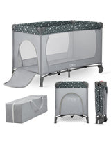 MoMi BELOVE Reisebett in verschiedenen Farben für Kinder - Atmungsaktives Netz