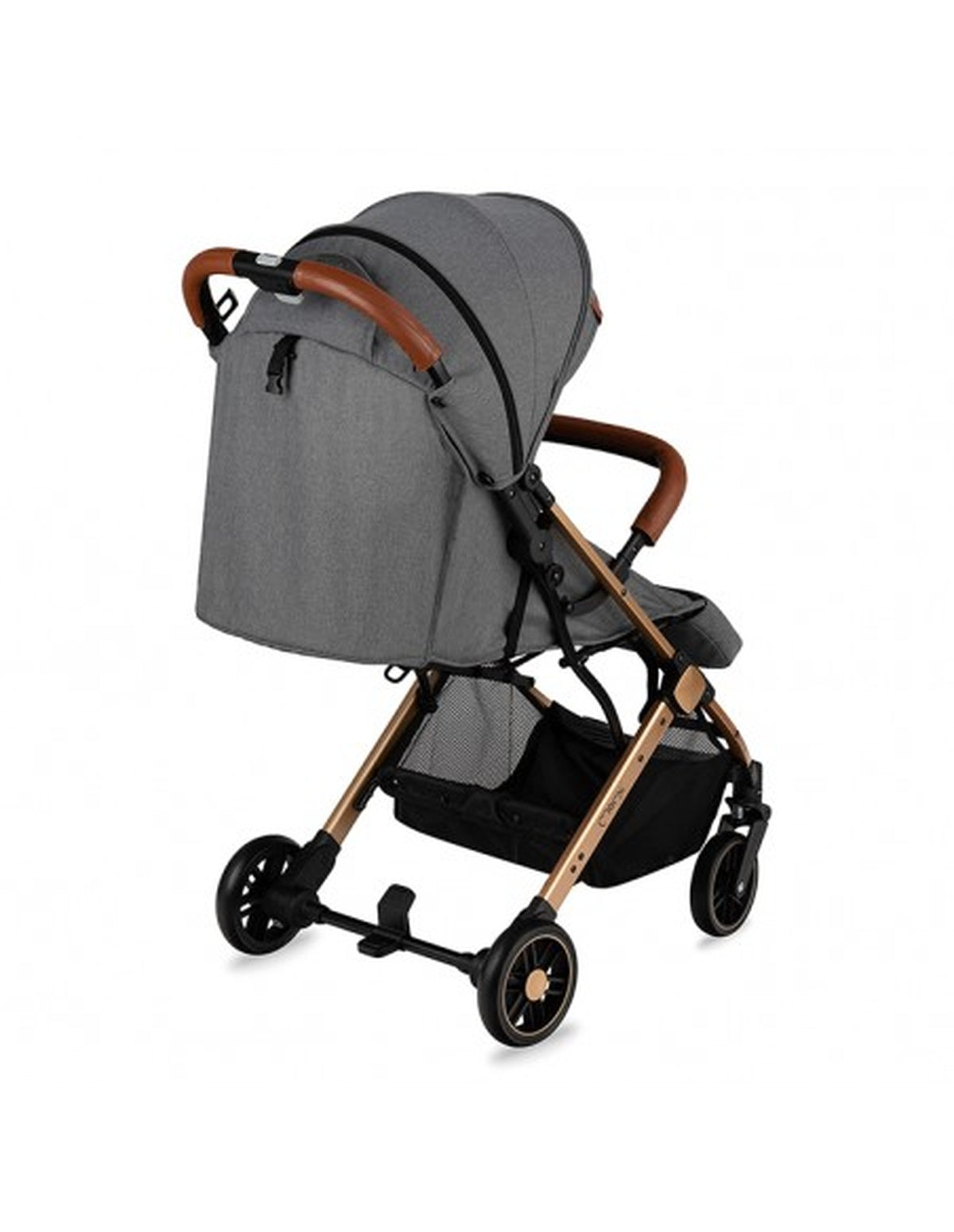 MoMi ESTELLE Buggy GOLD – leicht, kompakt, mit verstellbarem Verdeck