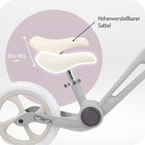 Höhenverstellbarer Sattel in hellem Farbton für Kinderfahrzeug
