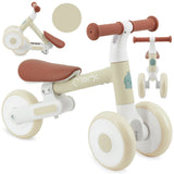 Kinderfahrzeug in Beige mit braunem Sitz und stabilen Rädern