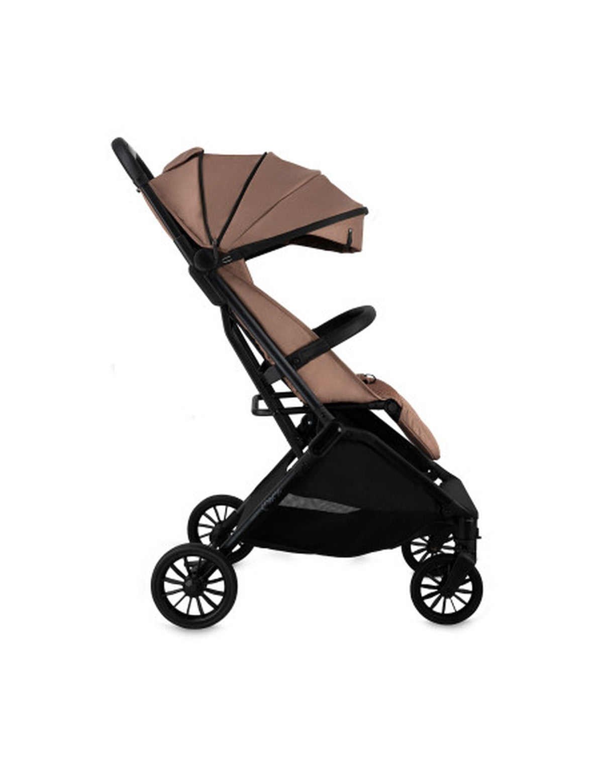 MoMi ANDREA Kinderwagen in Beige mit automatischem Klappmechanismus