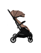 MoMi ANDREA Kinderwagen in Beige mit automatischem Klappmechanismus