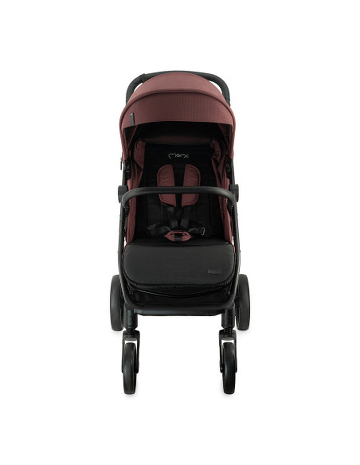 MoMi CLARA Kinderwagen in Burgund für Kinder bis 22 kg, verstellbar