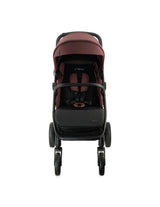 MoMi CLARA Kinderwagen in Burgund für Kinder bis 22 kg, verstellbar