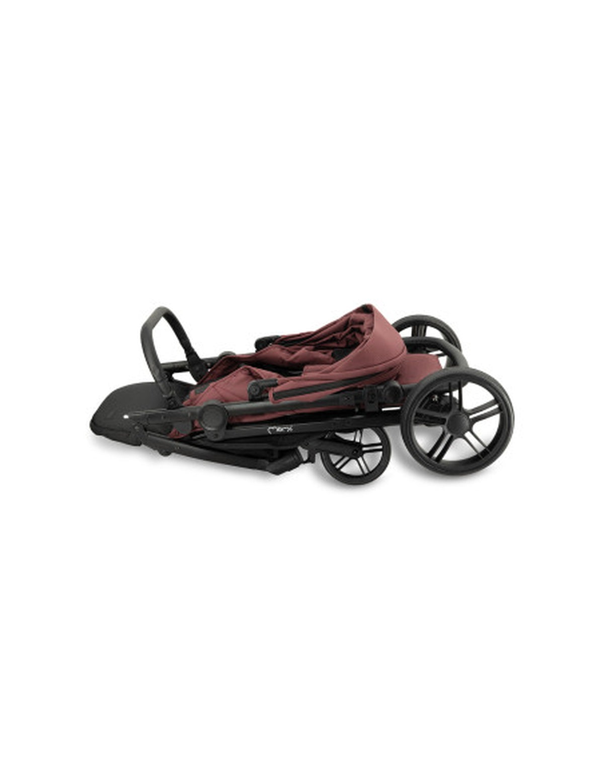 MoMi CLARA Kinderwagen in Burgund für Kinder bis 22 kg, verstellbar
