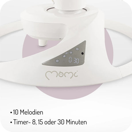 Weißes Gerät mit Timer und 10 Melodien für Entspannung