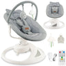 Schaukelstuhl für Babys mit abnehmbarem Spielbogen und Fernbedienung