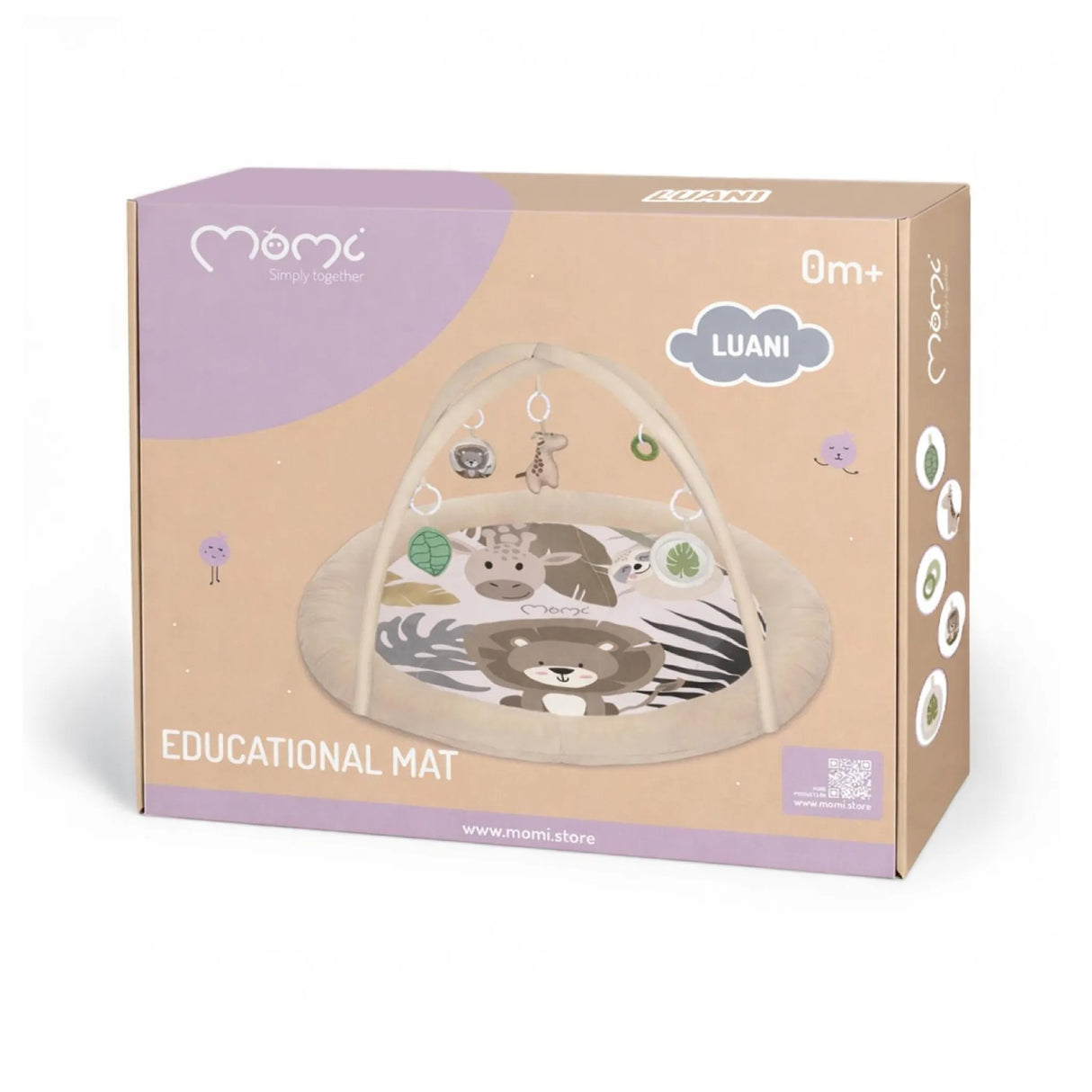 Spielmatte für Babys mit Tiermotiven und Spielbögen