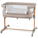 MoMi SMART BED 2.0 Kinderbett Grau mit 2 Schlafpositionen und Laufgitterfunktion für Kleinkinder