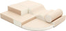 Modulares Spielzeug aus Schaumstoff in sanften Beige- und Cremetönen