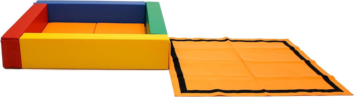 IGLU Softplay Buntes Bällebad aus Schaumstoffbausteinen für sensorisches Abenteuer & kreatives Spielen