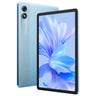 Blackview TAB 90 Blau WIFI- Tablet von Vorne und Rueckseite mit Display an und Kamera auf der Rueckseite
