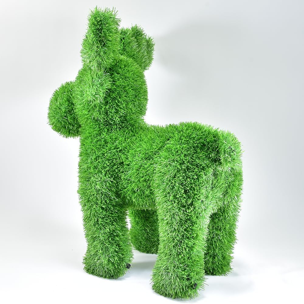 AniPlants, Grasfigur,"Elch/Rentier", klein, Gartendeko, 55cm