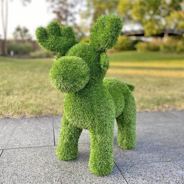 Aniplants Grasfigur Elch 70 cm im Garten