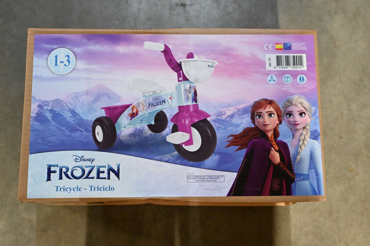 Volare Dreirad Disney Frozen für Mädchen in Blau - Ideal für Kinder von 1 bis 3 Jahren
