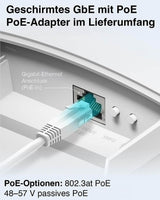7links WLR-1260 Outdoor WLAN-Repeater – WiFi 6, 3000 Mbit/s, PoE, IP65, bis 150 m Reichweite