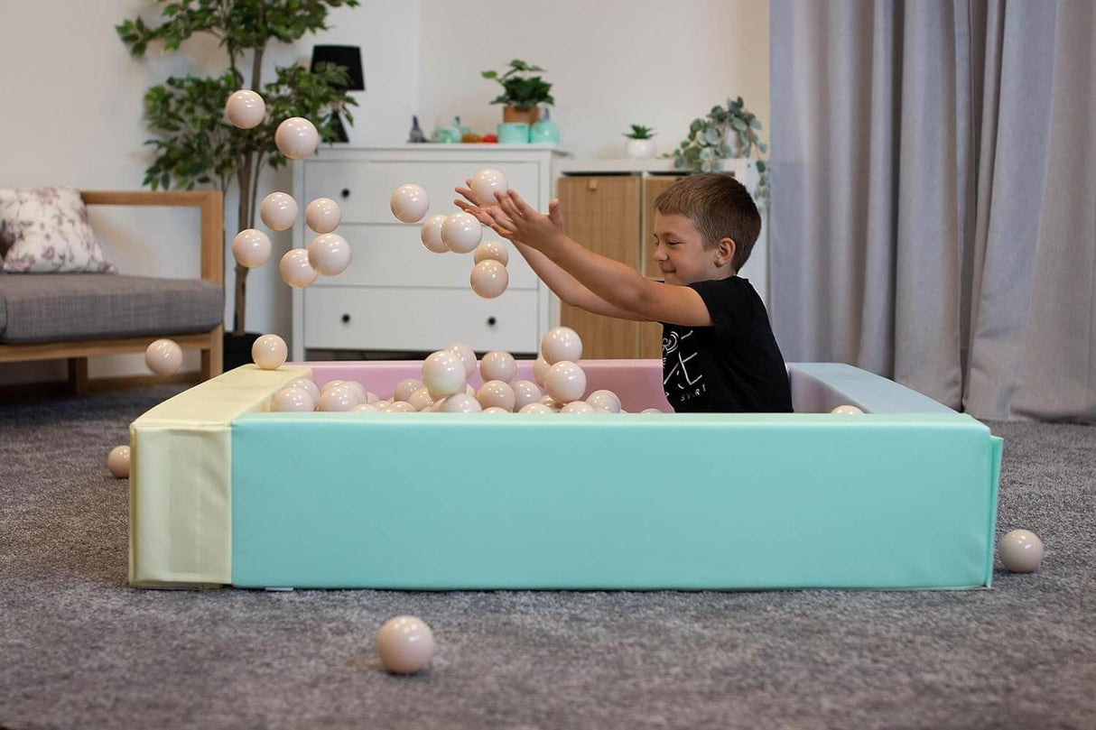 IGLU Softplay Buntes Bällebad aus Schaumstoffbausteinen für sensorisches Abenteuer & kreatives Spielen
