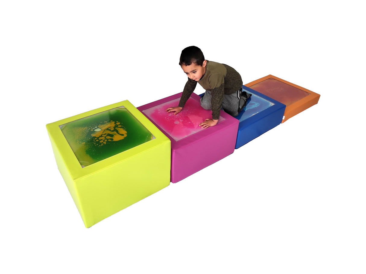 Sumo Didactic - Softbausteine ab 18 Monaten – 4-tlg. Set aus antibakteriellem Schaumstoff | Hygienisch, robust & waschbar | Fördert Sensorik & Spielspaß für Kleinkinder