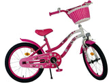 Volare Lovely Kinderfahrrad – Mädchen – 18 Zoll – Rosa Weiß