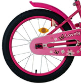 Volare Lovely Kinderfahrrad – Mädchen – 18 Zoll – Rosa Weiß