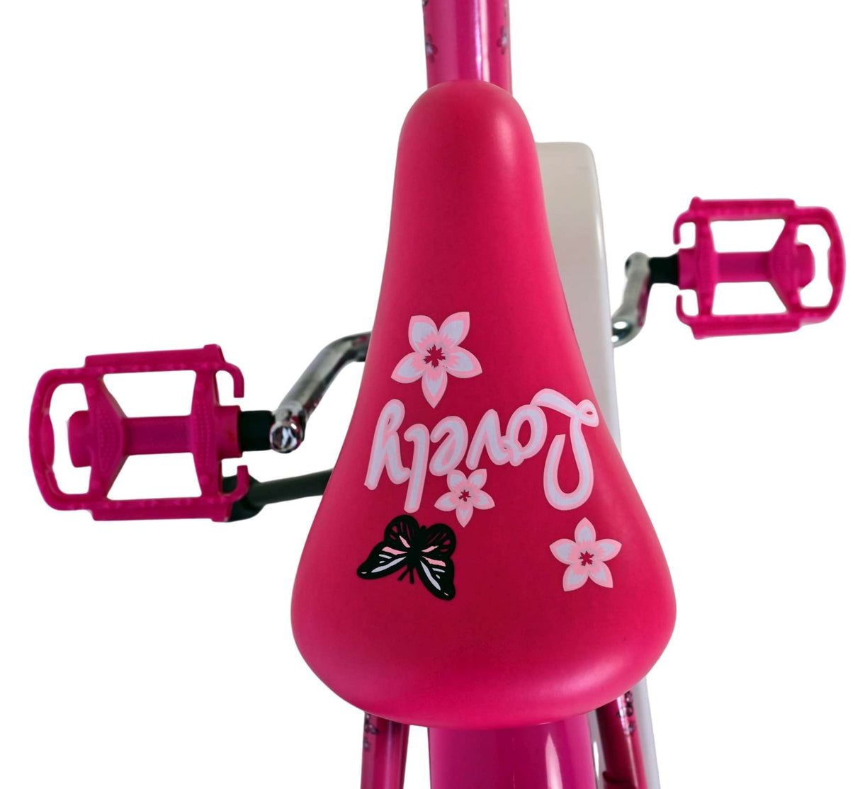Volare Lovely Kinderfahrrad – Mädchen – 18 Zoll – Rosa Weiß