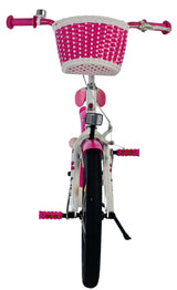 Volare Lovely Kinderfahrrad – Mädchen – 18 Zoll – Rosa Weiß