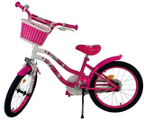Volare Lovely Kinderfahrrad – Mädchen – 18 Zoll – Rosa Weiß