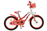 Volare Lovely Kinderfahrrad – Mädchen – 18 Zoll – Rot Weiß