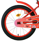 Volare Lovely Kinderfahrrad – Mädchen – 18 Zoll – Rot Weiß