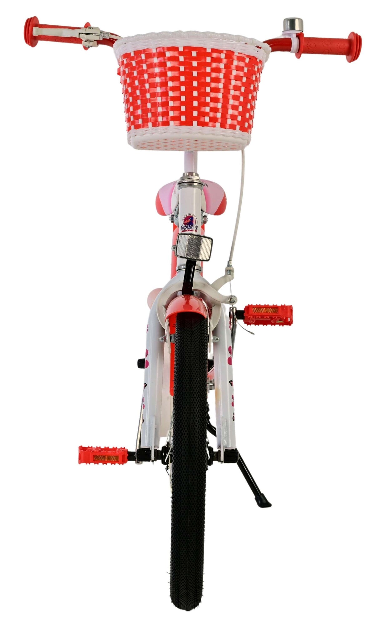 Volare Lovely Kinderfahrrad – Mädchen – 18 Zoll – Rot Weiß