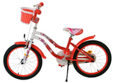 Volare Lovely Kinderfahrrad – Mädchen – 18 Zoll – Rot Weiß