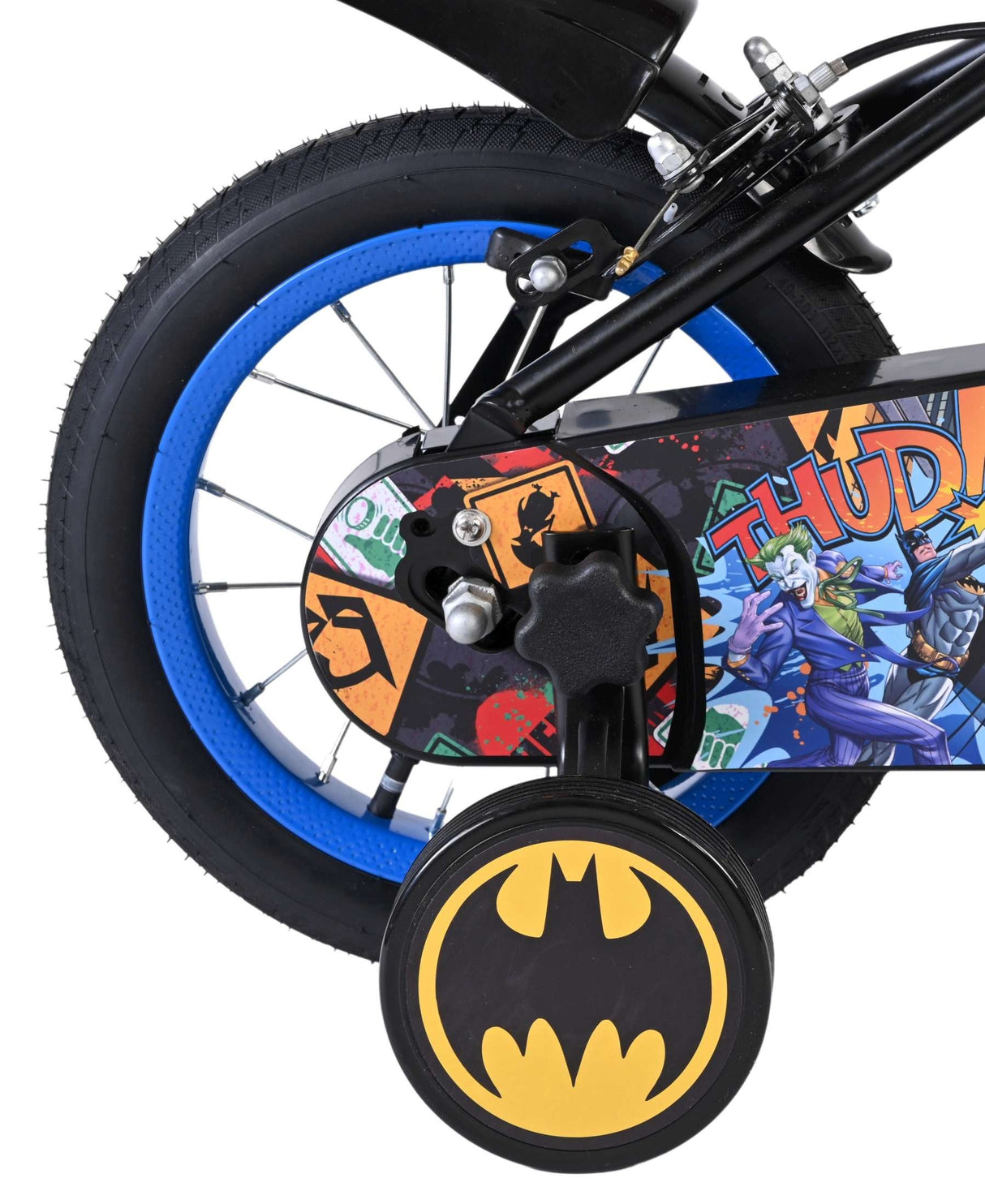 Volare Batman Kinderfahrrad - Jungen - 12 Zoll - Schwarz - Zwei Handbremsen